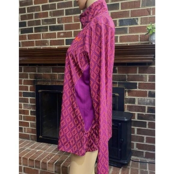 Women Under Armour Heat Gear Long Sleeve Purple Fitted Turtle Neck Shirt Large - Picture 3 of 10